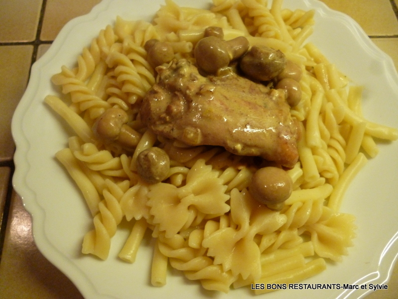 CUISSES DE POULET SAUCE MOUTARDE