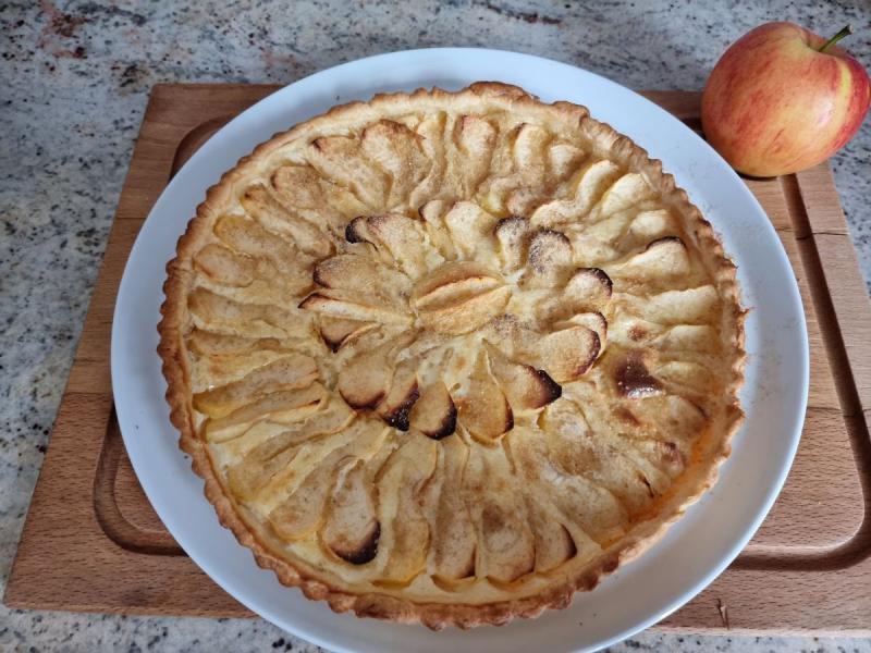 Dessert de ce dimanche - Tarte normande aux pommes