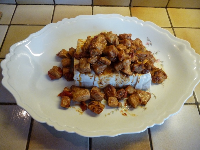 MINC DE PORC AUX POIVRONS ET TOFU