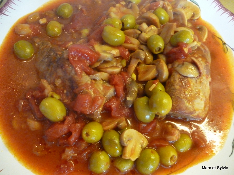 FILET MIGNON DE PORC TOMATES et OLIVES