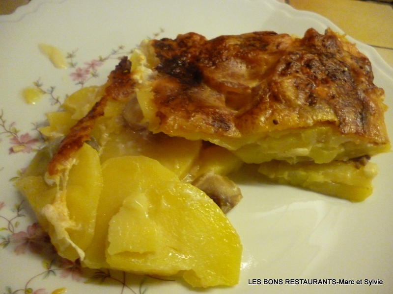 GRATIN DAUPHINOIS AUX CHAMPIGNONS