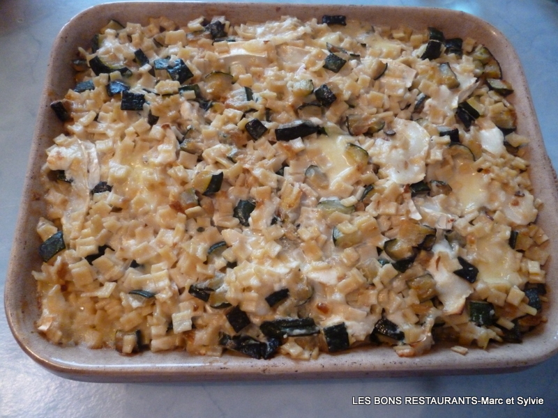 GRATIN DE CROZET AUX COURGETTES