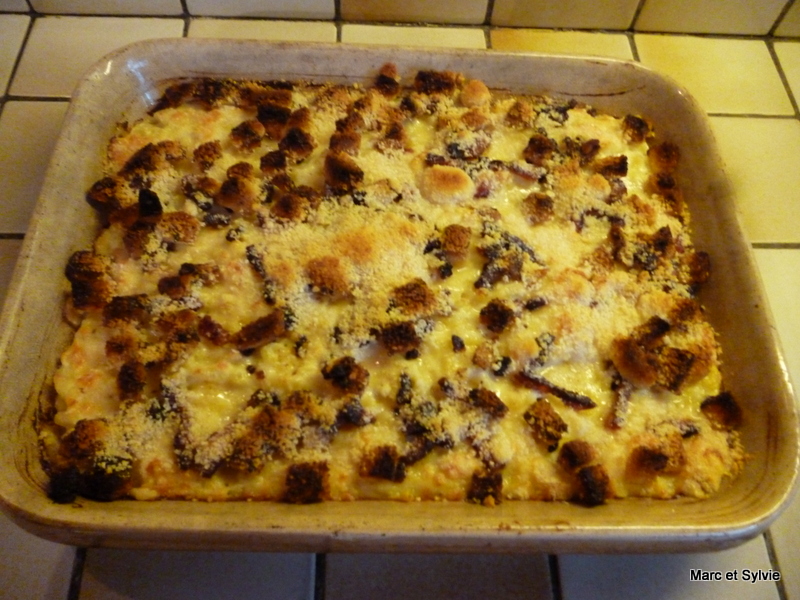 GRATIN DE PTES CROUSTILLANTES de Cyril Lignac