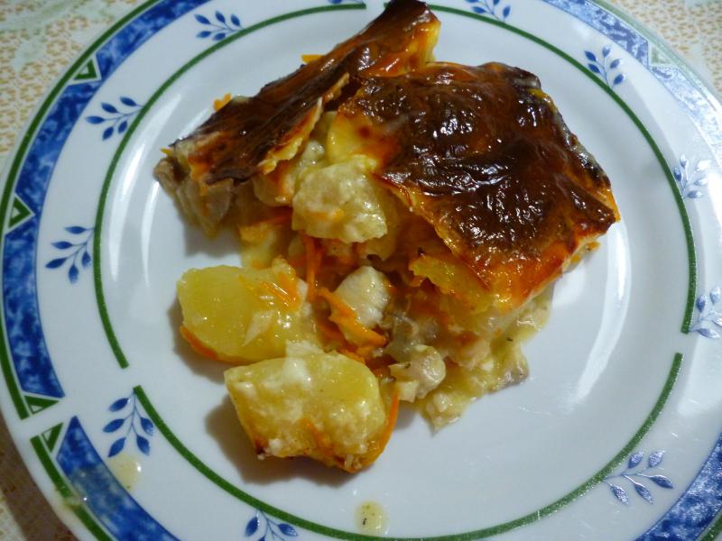 GRATIN DE POISSON comme  Boulogne