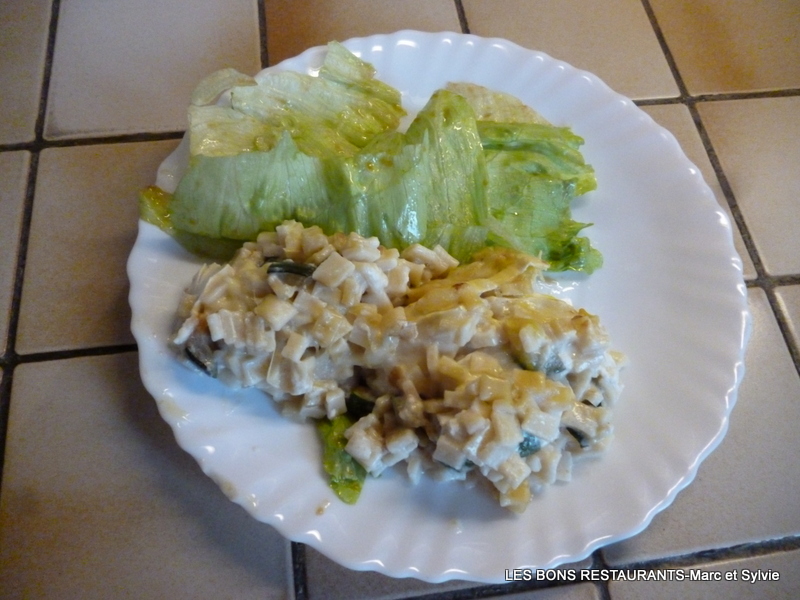 GRATIN E CROZETS AUX COURGETTES ET SAINT-MAURE