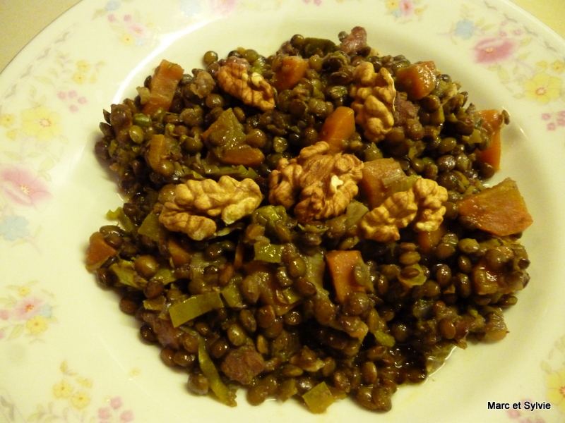 LENTILLES VERTES CURRY et CAF de Alexandre Mazzia