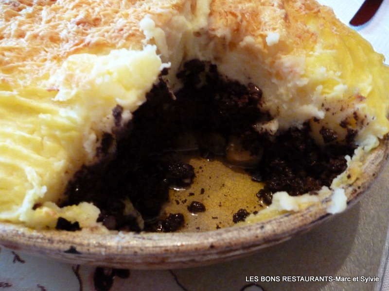 PARMENTIER DE BOUDIN AUX DEUX POMMES