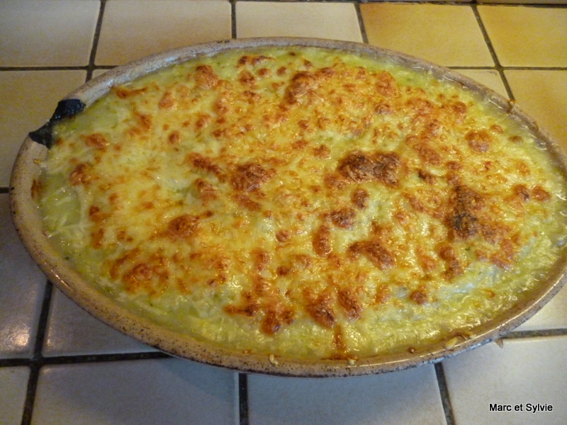 PURE DE COURGETTES GRATINE de Mimi