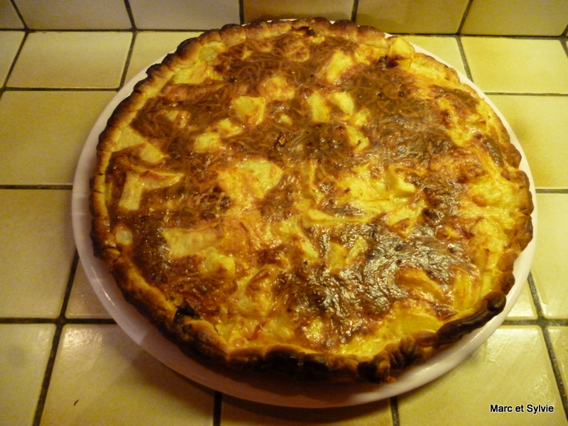 QUICHE AUX POMMES DE TERRE ET GOUDA