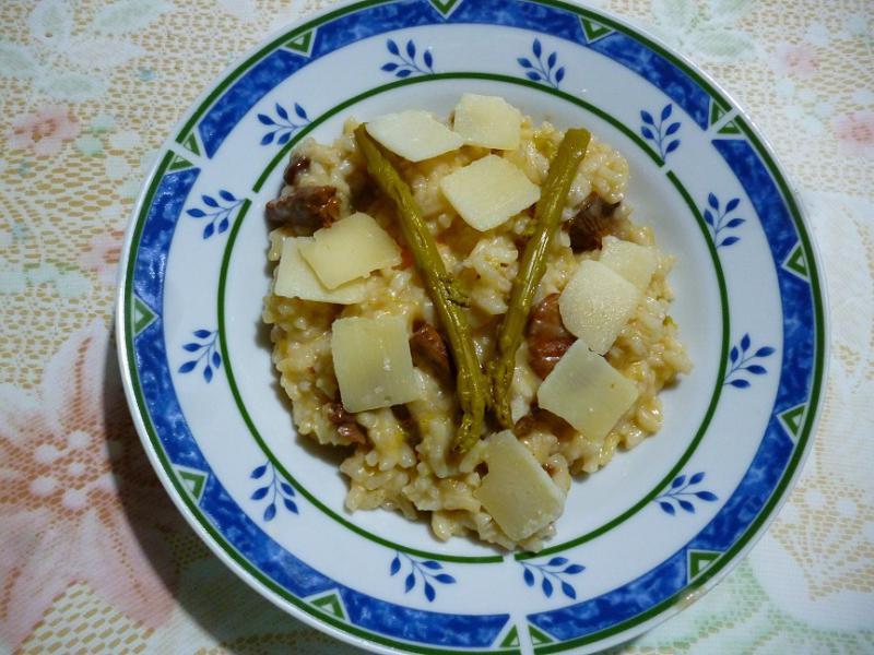 RISOTTO AUX CREVETTES GIROLLES ET GRANA PADANO