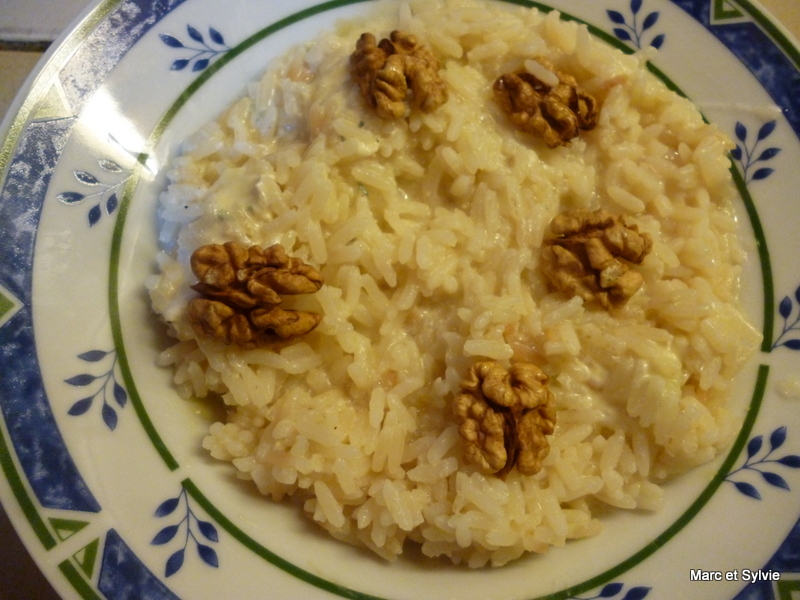 RISOTTO BLEU ET NOIX de Laurent MARIOTTE