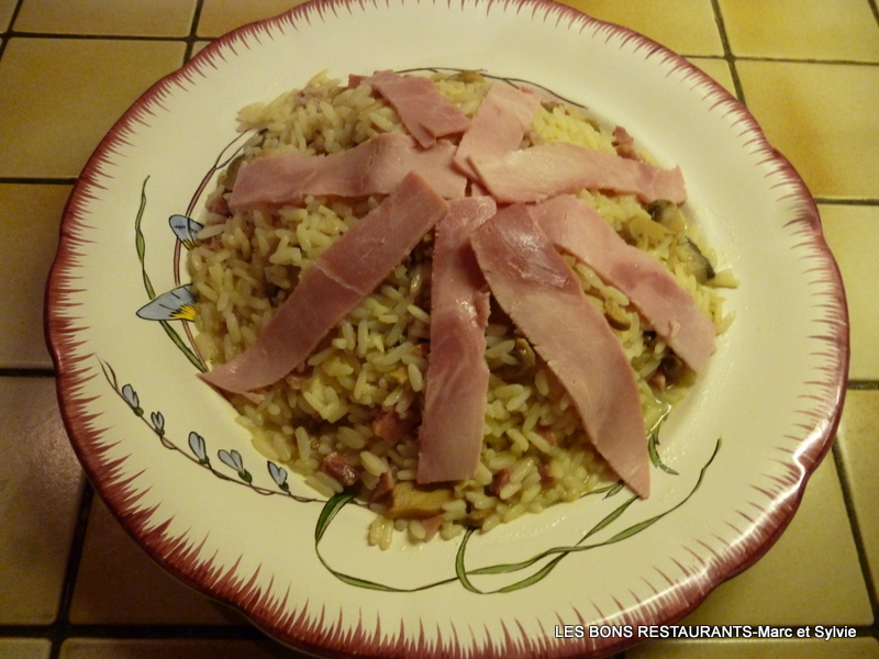 RISOTTO JAMBON CHAMPIGNONS