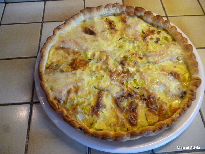 TARTE AUX POIREAUX ET MAROILLES