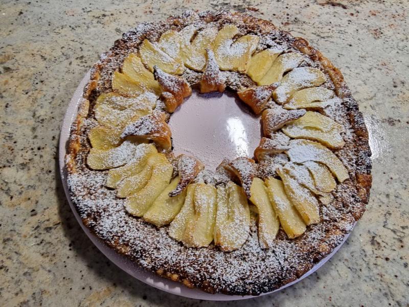 Tarte couronne fa�on galette des rois