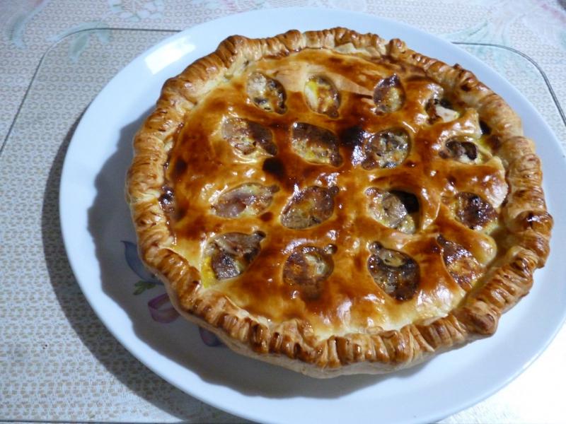 TOURTE POULET CHAMPIGNONS