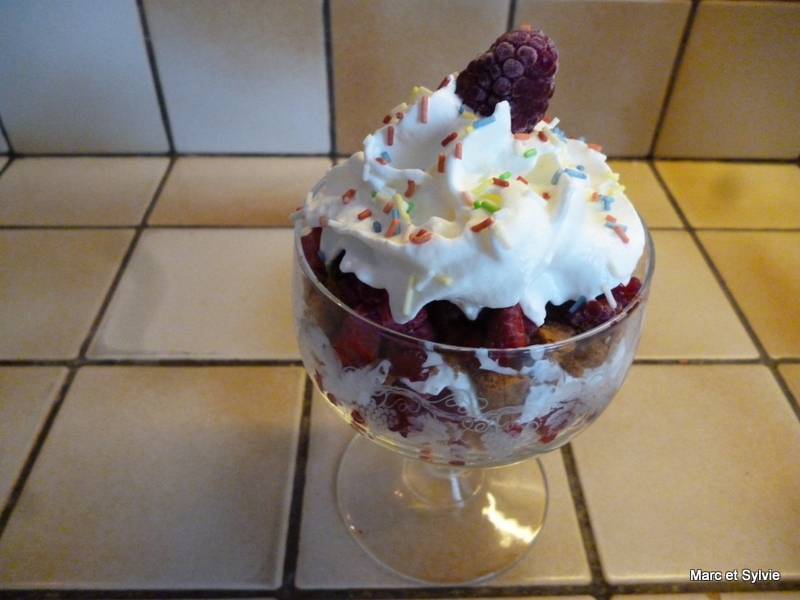 TRIFLES FRAMBOISES SPECULOOS et BOUDOIRS