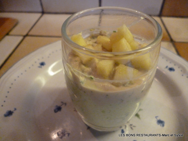 VERRINES MASCARPONE AVOCAT ET THON AU CITRON VERT