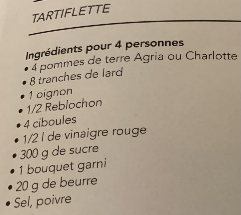 Recettes typiques de Savoie 