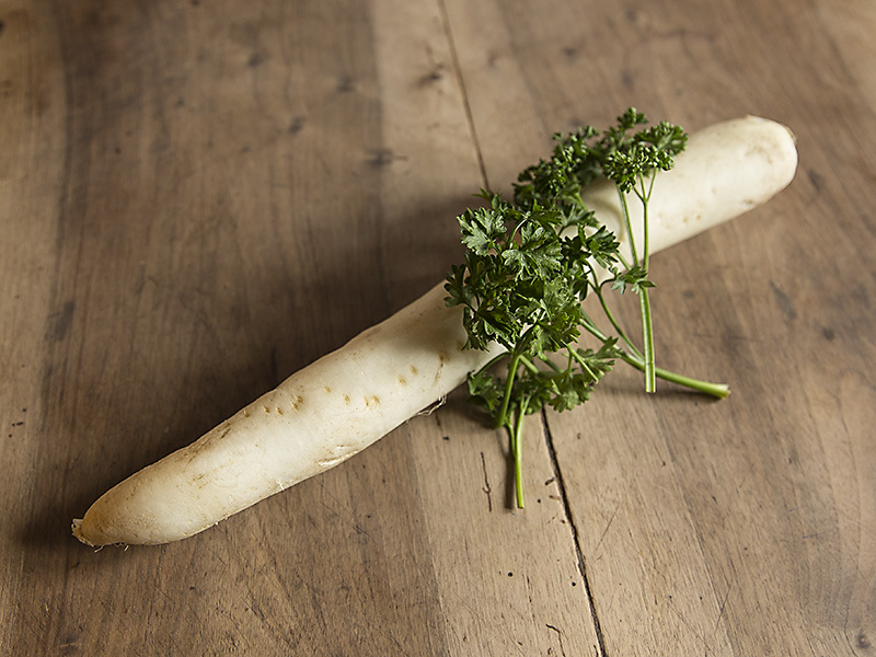 Navet cru en salade 