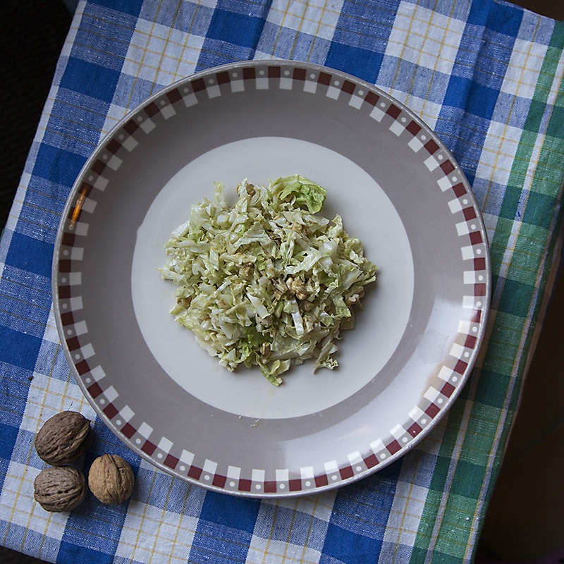 Salade de chou chinois aux noix