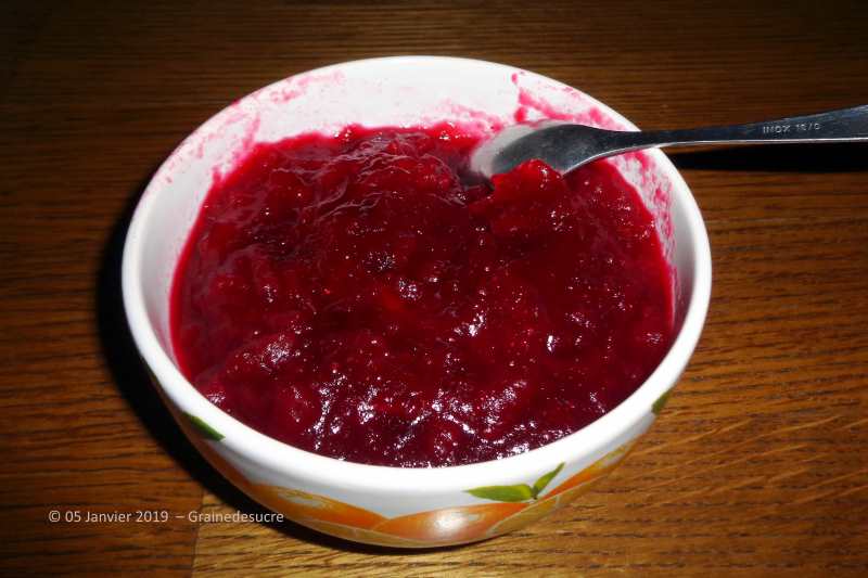 Compote de cranberries