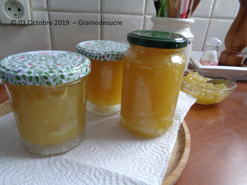 Confiture courgettes/citron vert