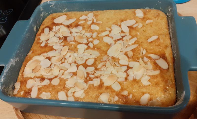 Gteau de semoule aux amandes