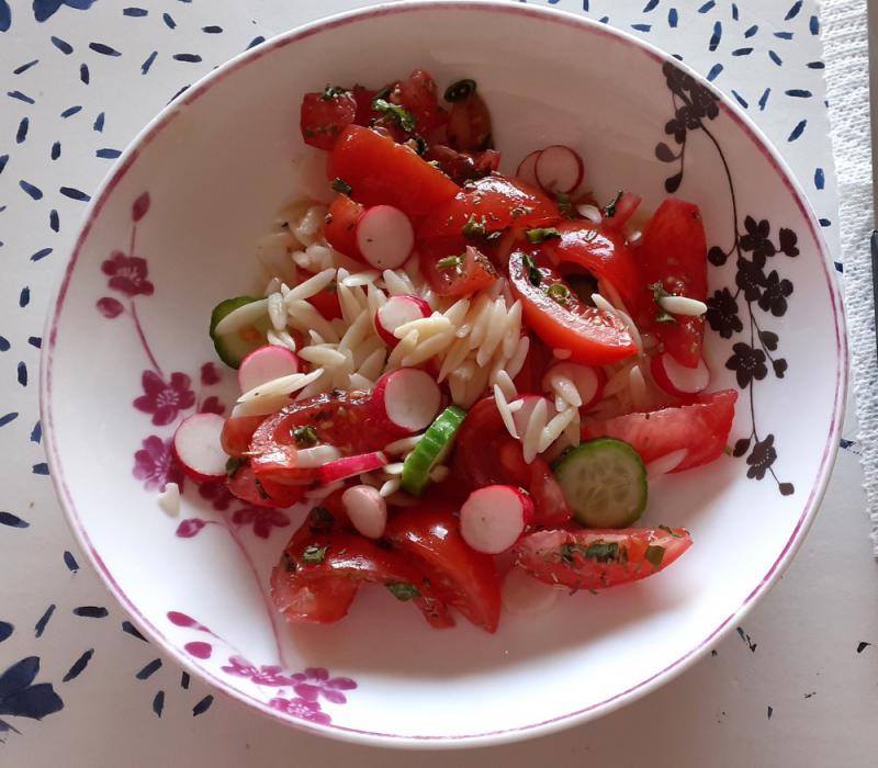 Petit clin d\'oeil � Sylvie : notre salade de p�tes