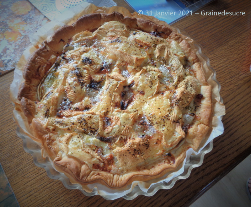 Tarte aux endives fromage  raclette