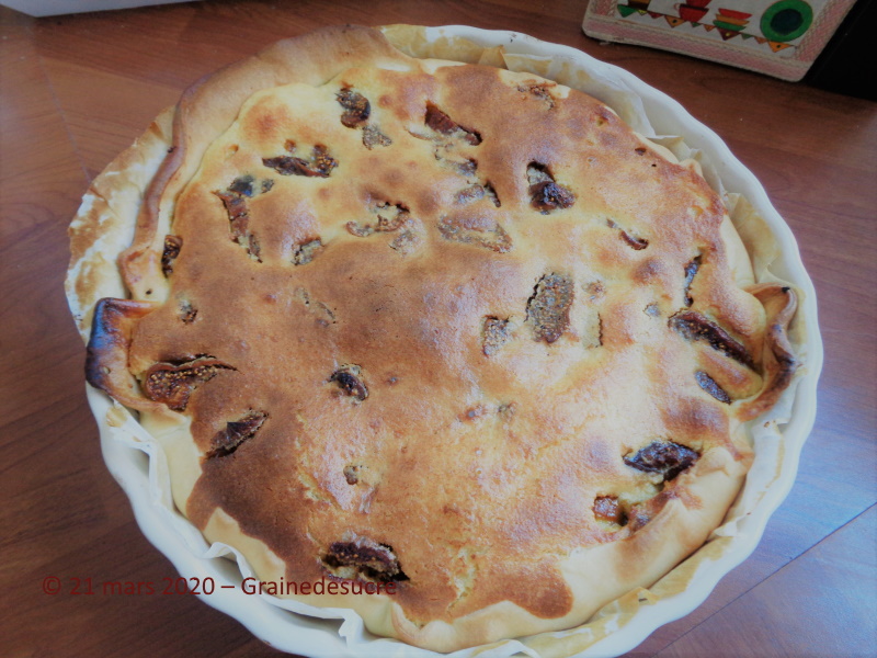 Tarte aux figues et aux noisettes