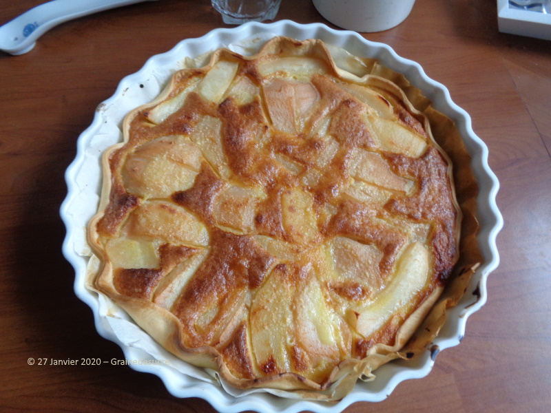 Tarte poires et amandes