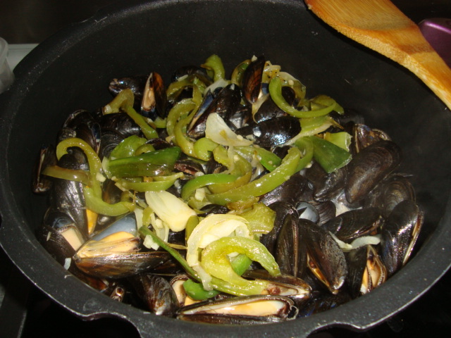 moules de Bouchot et qq poivrons