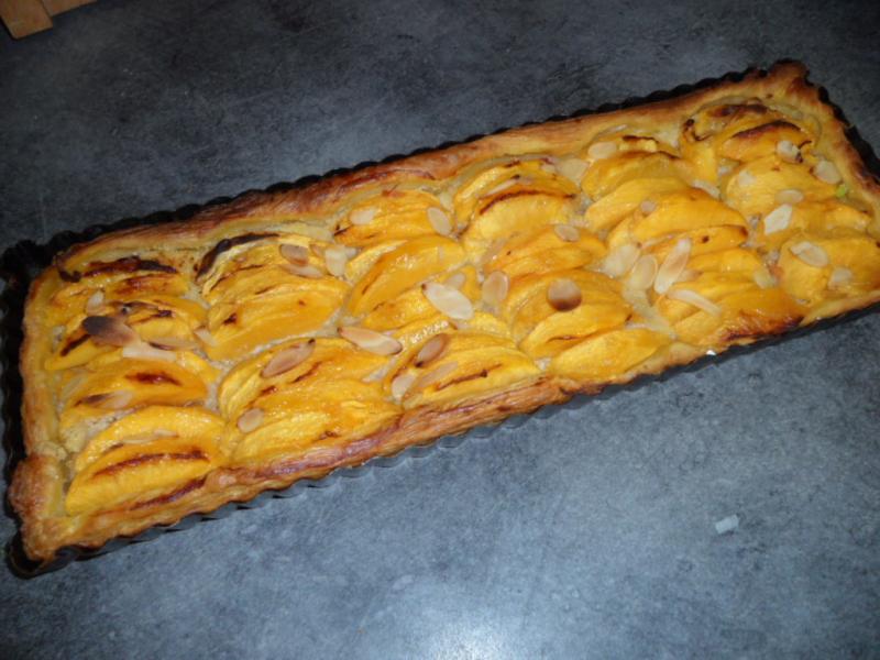 Tarte aux brugnons