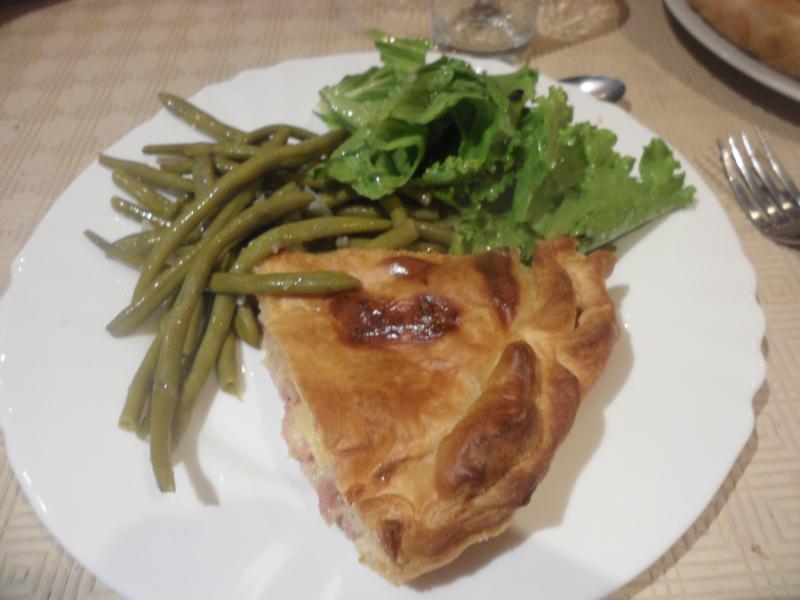 Tourte viande, champignons et bchamel