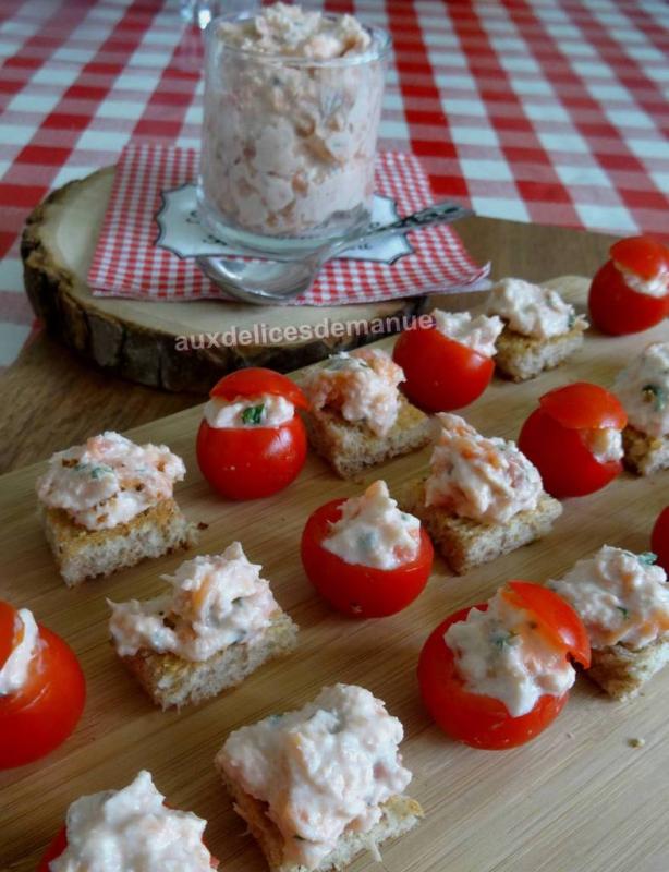 Rillettes de saumon frais et saumon fum