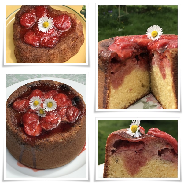Cake amandes et fraises