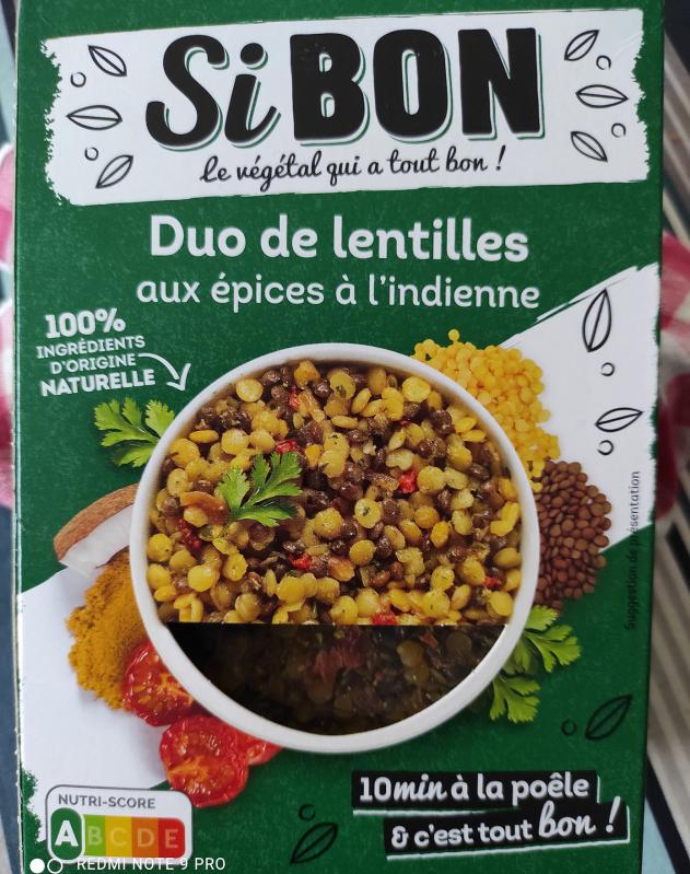 DUO DE LENTILLES AUX EPICES INDIENNES