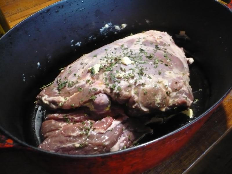 Gigot aux herbes et pommes de terre !