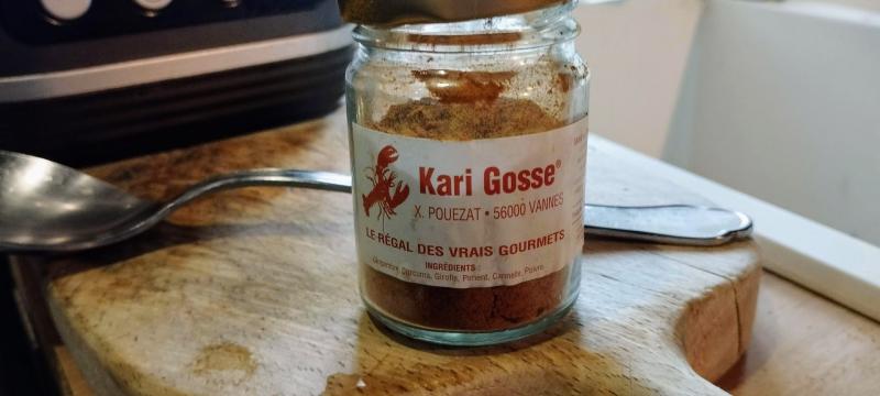 Langouste et kari gosse.