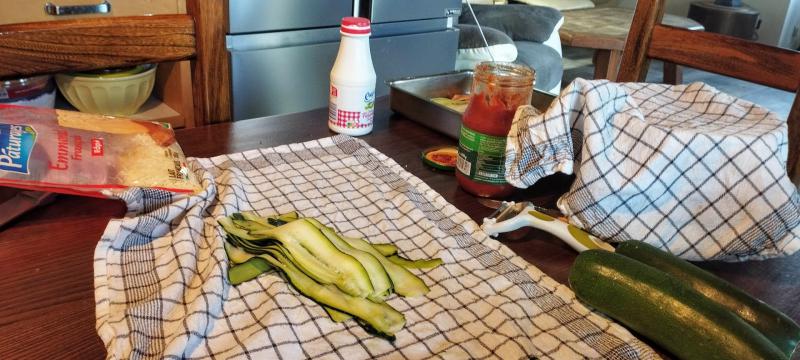 Lasagnes de courgettes � l\'agneau.