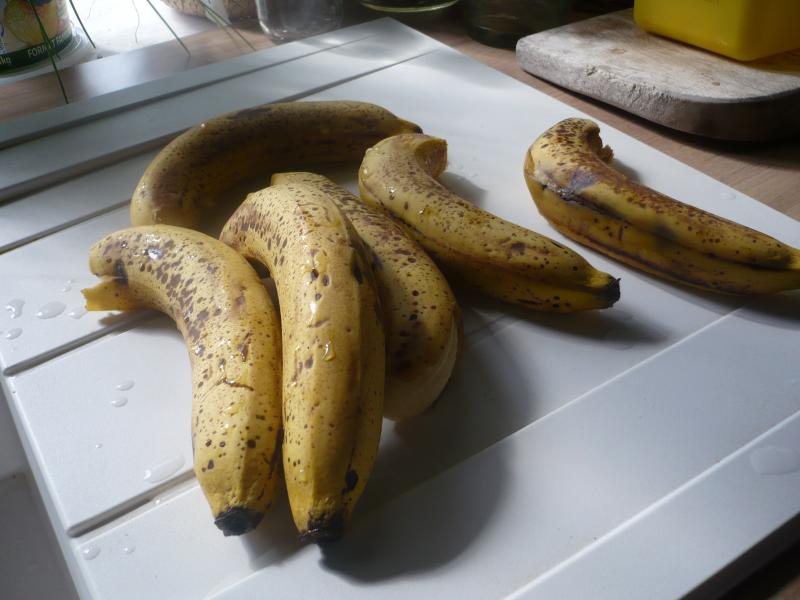 Les bananes au four.