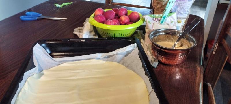 Tarte aux abricots.