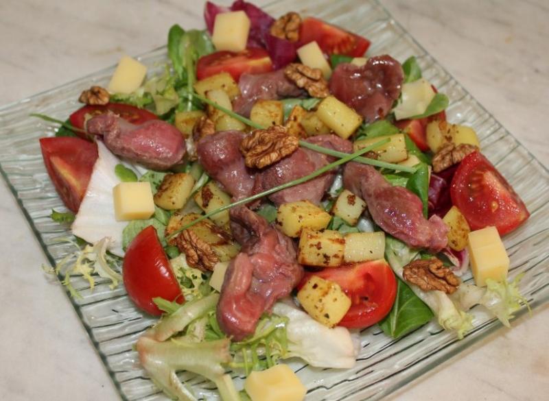 salade de gsiers  (plat complet) 