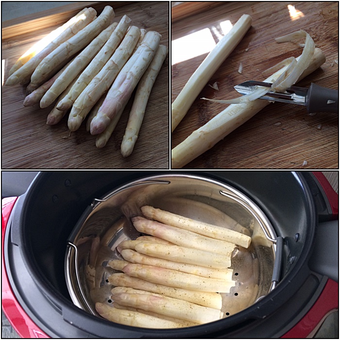 Asperges blanches sauce citronne