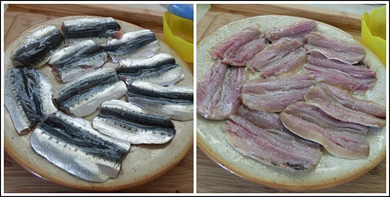 Filets de sardines grills et petites pommes de terre