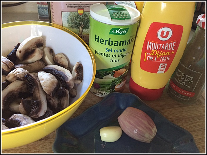 Salade de champignons de Paris