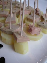 Bouchées Rattes/Foie Gras