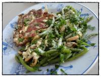 Ctes de Porc au Chaource et Haricots Verts Frais