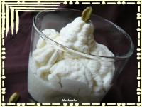 Crème de Poires au Roquefort, Chantilly à la Cardamome