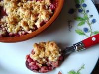 Crumble au Cassis